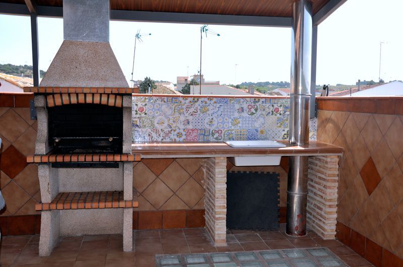 Barbacoa en la terraza